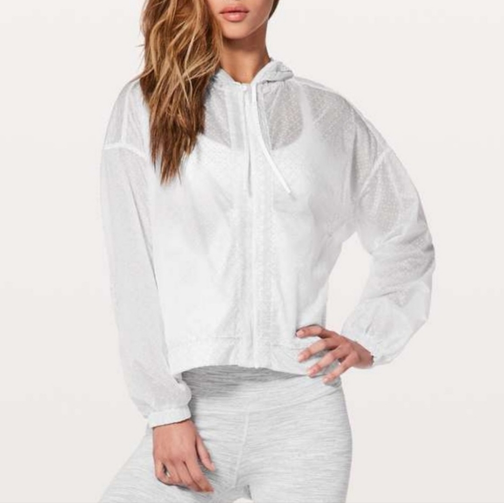 Lululemon Find Your Flock Jacket In Rococo White Alpine White